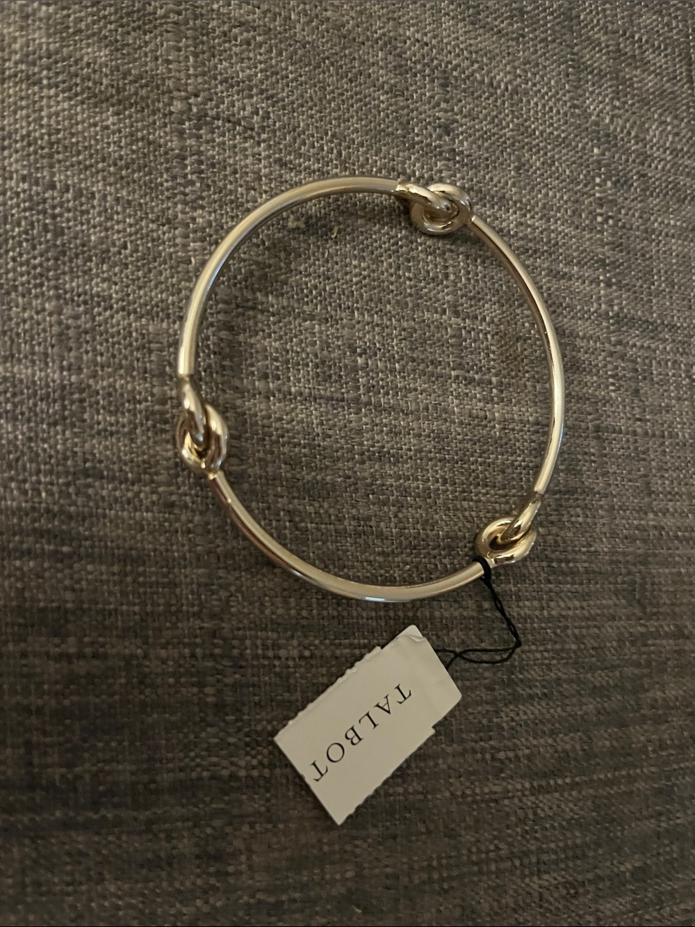 Talbots Gold Knot Accent Bangle Bracelet